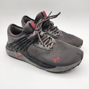 Puma Pacer Future SoftFoam+ Men's Size 8.5 Gray Red Running Shoes 386453-02